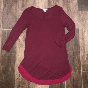 Burgandy Top/Dress